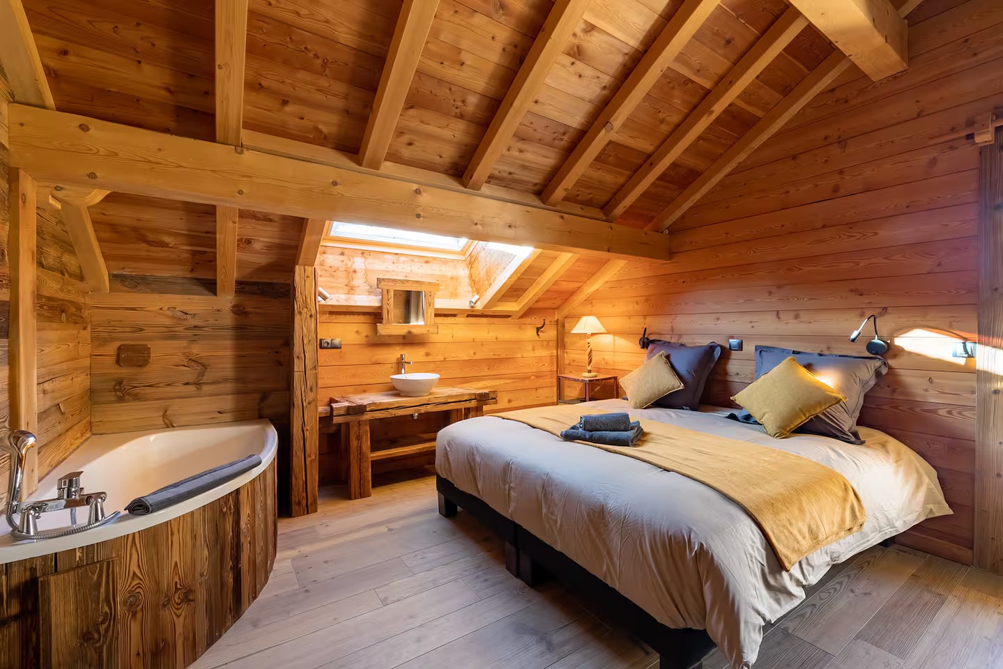 Chambre avec baignoire